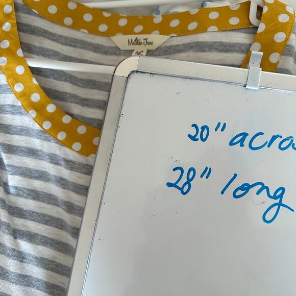 Matilda Jane Tunic Top Womens MEDIUM Mixed Print Lightweight Polka Dot Stripe - Picture 11 of 11